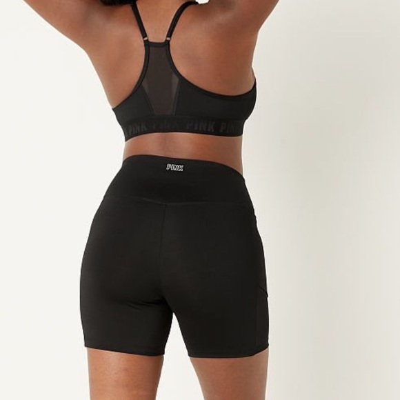 Vs Pink Ultimate High Waist 6" Bike Short With Mesh - Picture 4 of 11